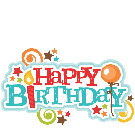 Happy Birthday TItle SVG scrapbook cut file cute clipart files for ...