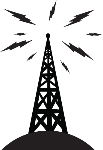Communications Tower Clip Art, Vector Images & Illustrations