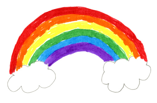 A Of A Rainbow Drawings Clip Art, Vector Images & Illustrations ...