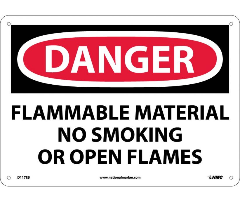 483 views Danger Flammable Material Sign :: No Smoking Signs :: Signs ...
