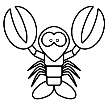 Best Lobster Outline #24050 - Clipartion.com