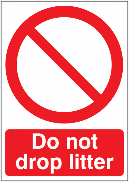 Do Not Drop Litter Signs | Seton UK
