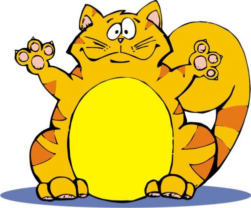 Fat Cat Clipart - Tumundografico