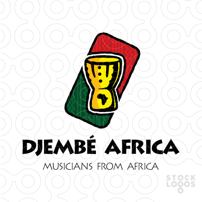 Exclusive Customizable Logo For Sale: Djembe Africa | StockLogos.com