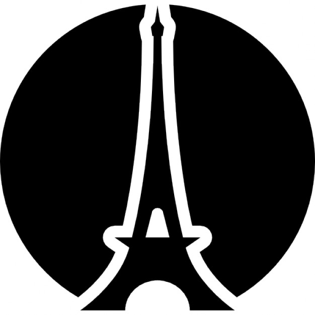 Eiffel tower in a circle Icons | Free Download