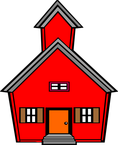 Old School House Clipart