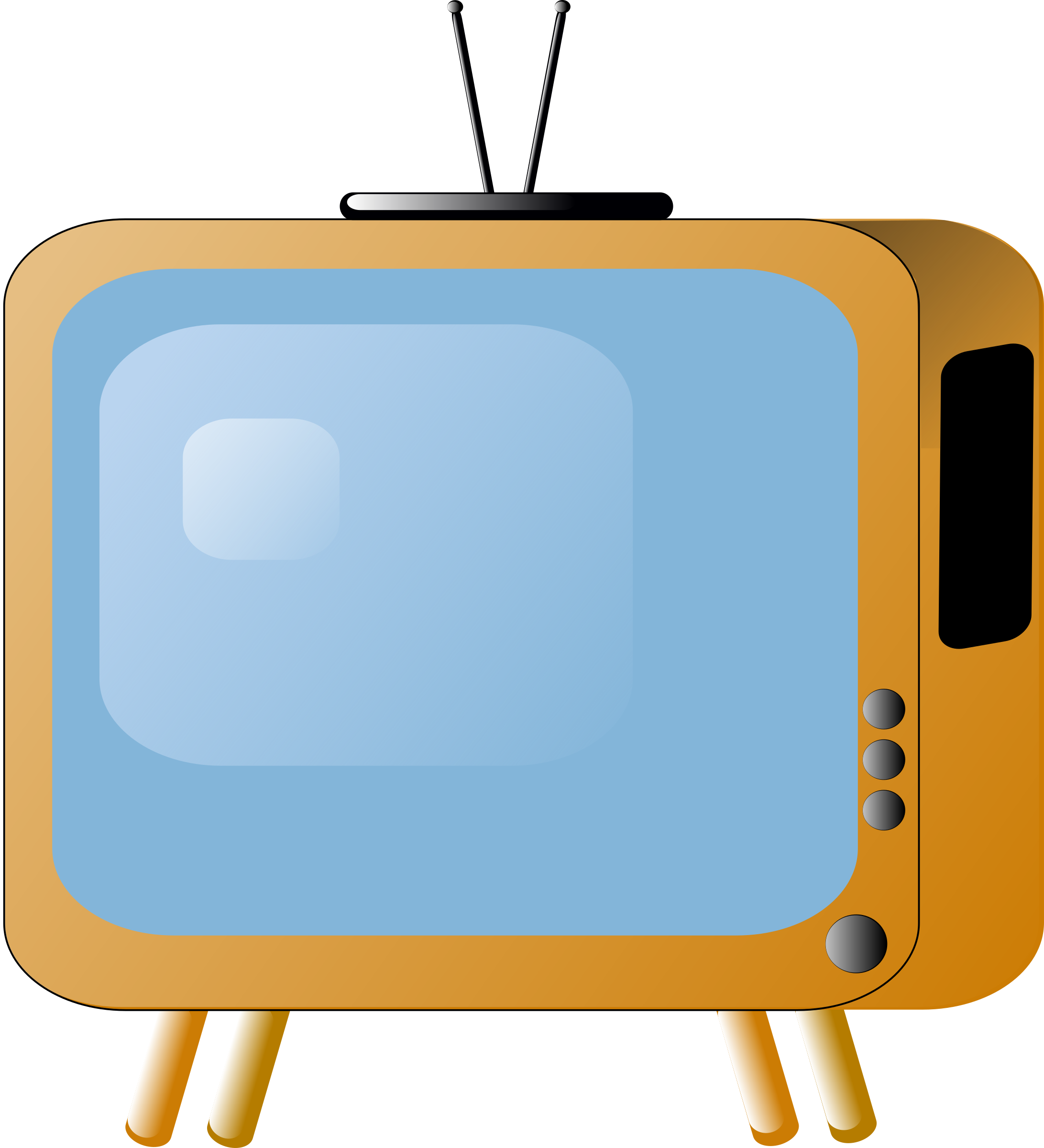 Clipart - old-styled-tv-set