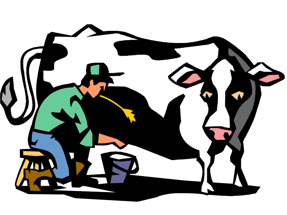 Cartoon Milking Cow - ClipArt Best