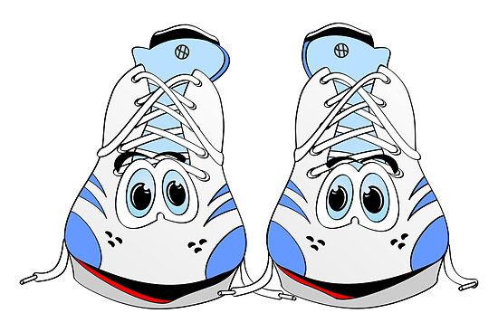 cartoon shoes -