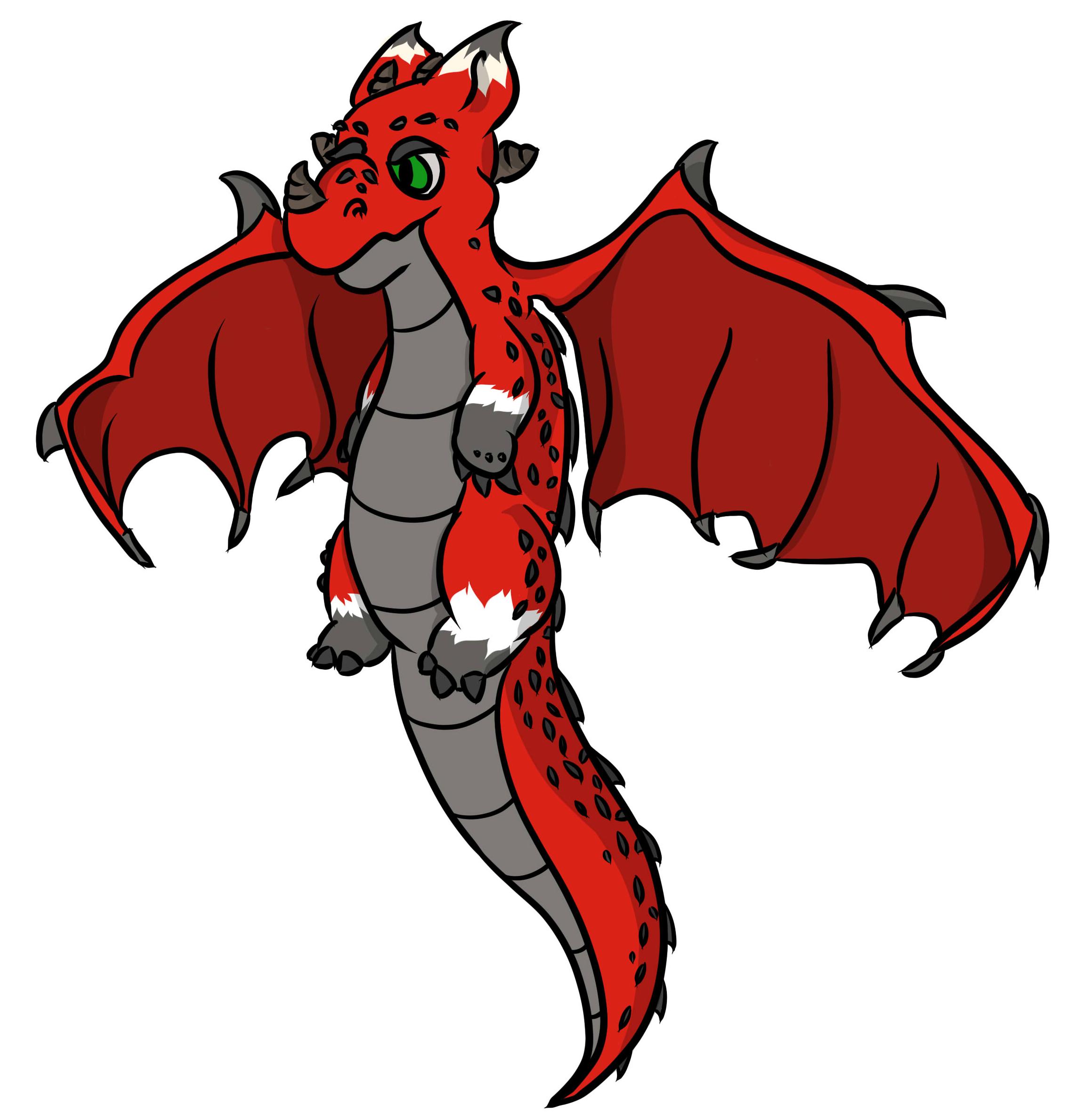 A drawing from a few years back - Red Dragon : DragonDrawings
