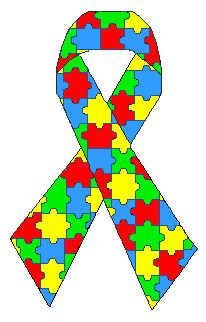 Autism Clip Art - Puzzle Pieces Support Ribbons 2