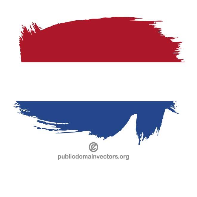PAINTED FLAG OF HOLLAND - Download at Vectorportal