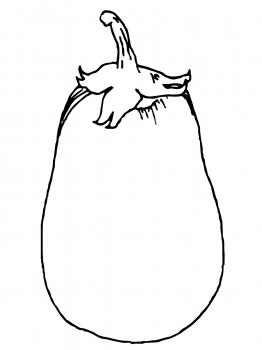 Eggplant coloring page | Super Coloring