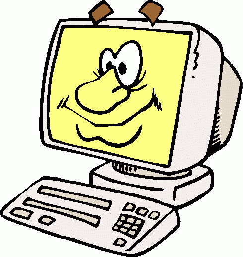 Happy Computer Clip Art