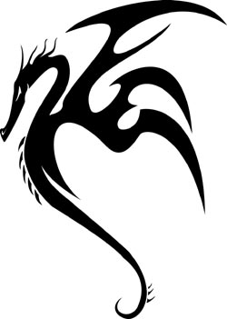 Dragons Black And White - ClipArt Best