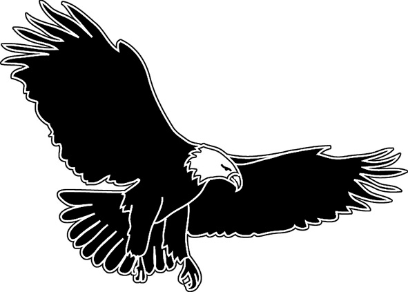 eagle clip art outline - photo #39