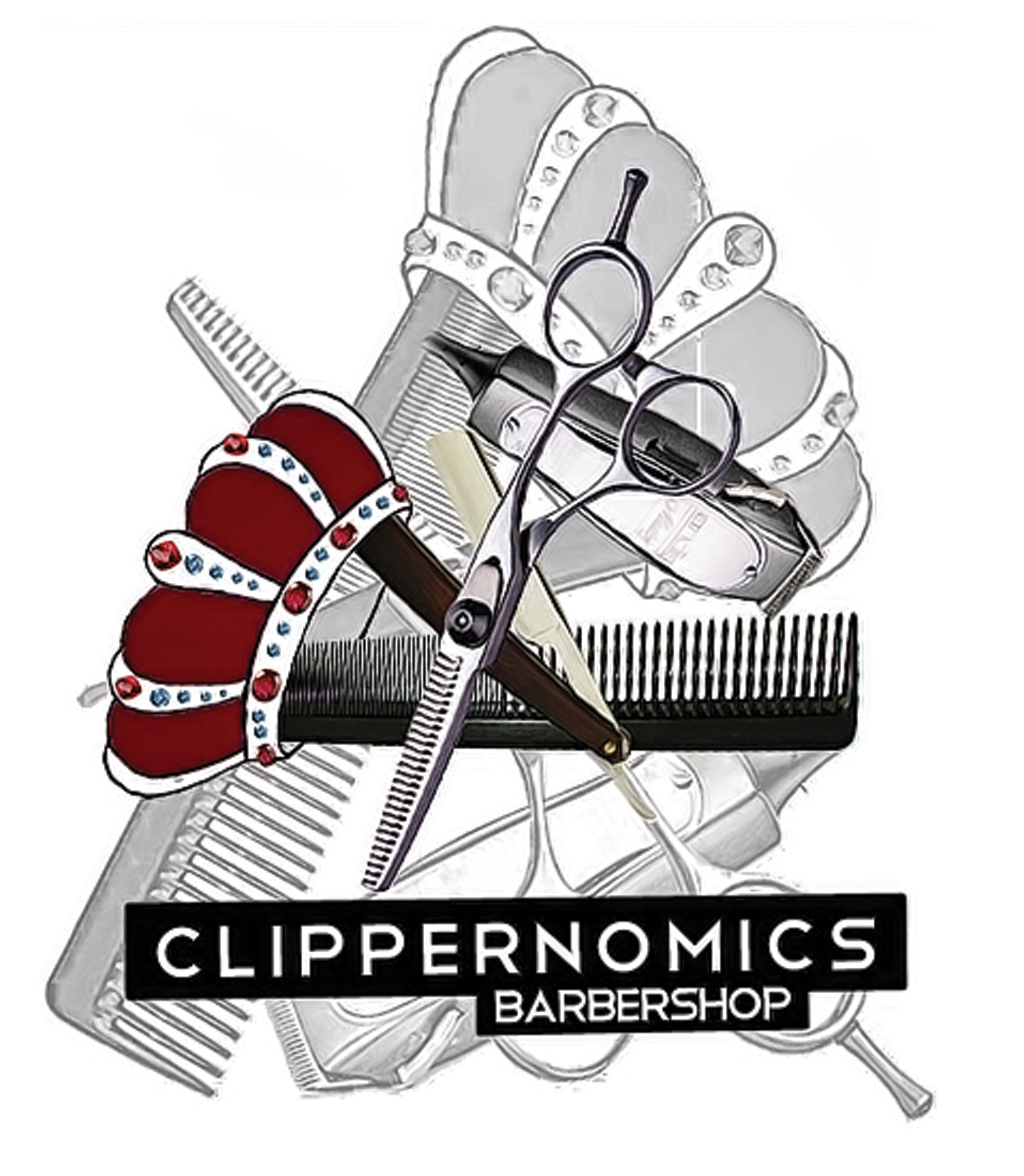 Clippernomics Barbershop Logo Design – Killston Designs
