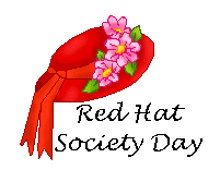 Red Hat Society Day Clip Art - Red Hats - Red Hat Society Day
