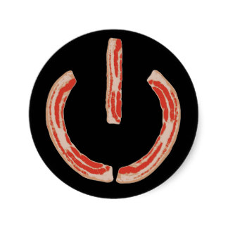 Bacon Strip Stickers, Bacon Strip Sticker Designs