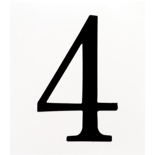 Self Adhesive Cut-Out Vinyl Number 4 - Numerals & Door Accessories ...