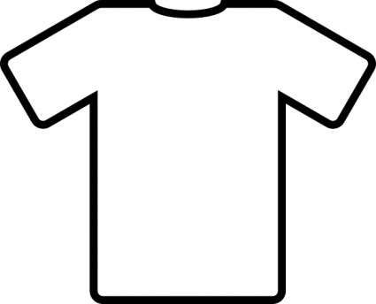 White T Shirt clip art vector, free vectors