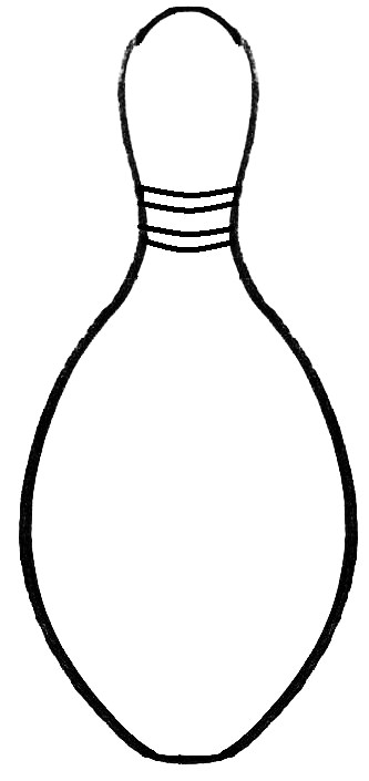 Printable Bowling Pin Template ClipArt Best