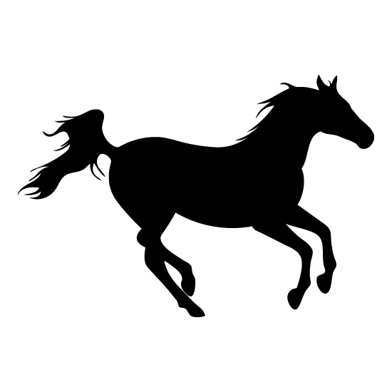 clip art horse silhouette - photo #30