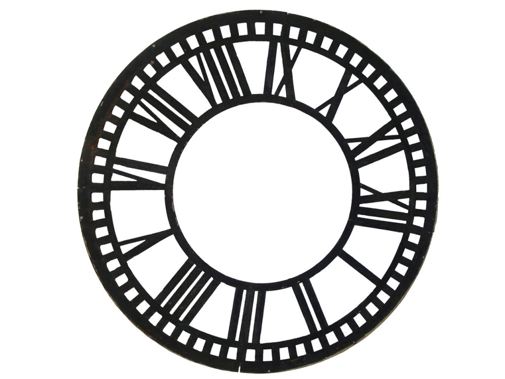 Cast Iron Clock Face at 1stdibs