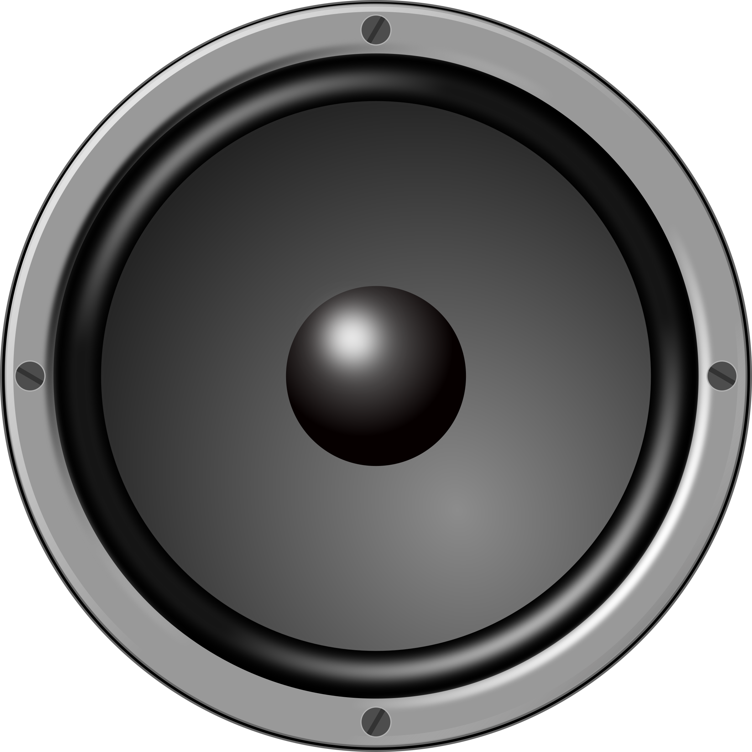 computer speaker clipart black and white free