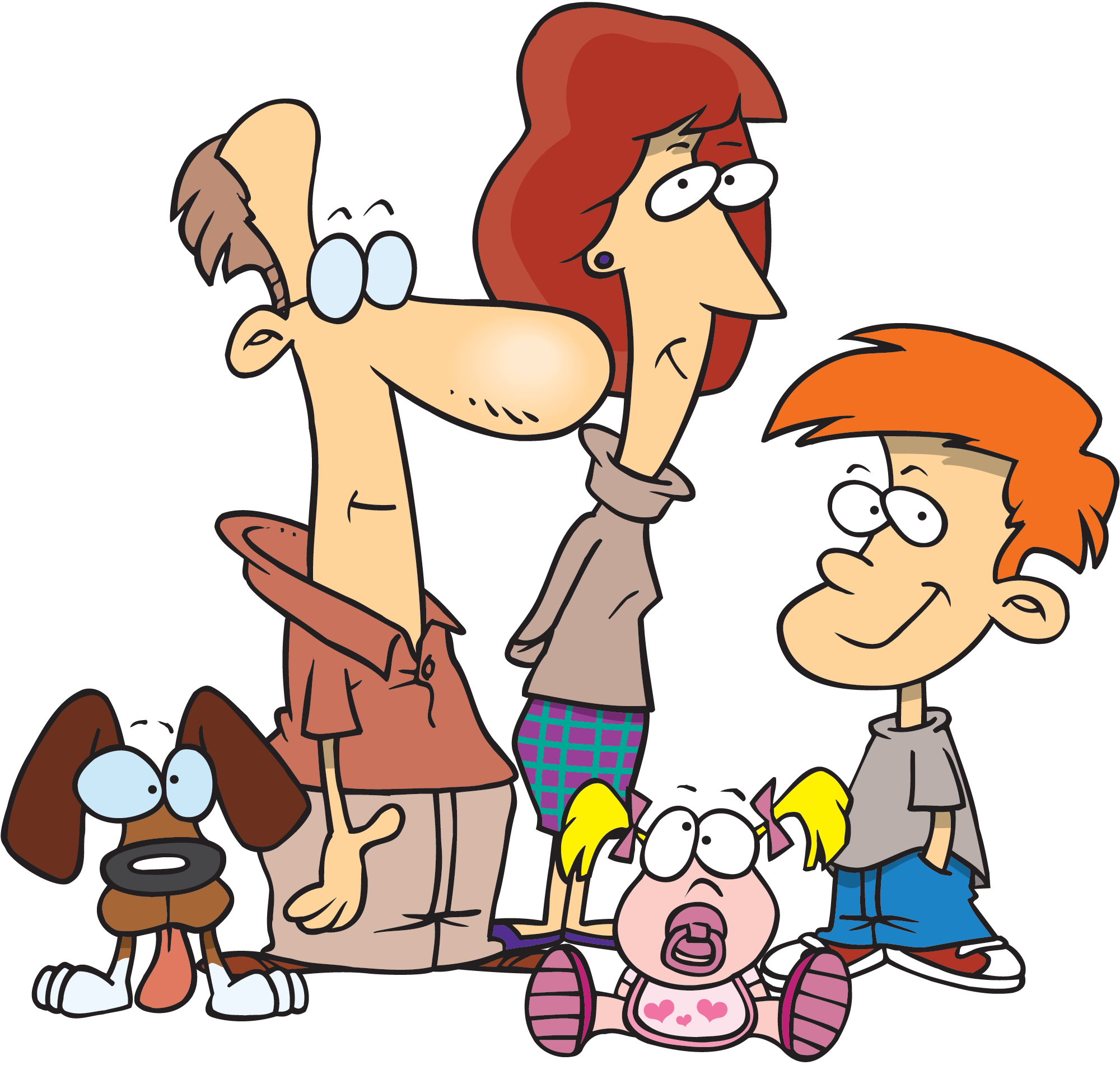 Picture Of A Cartoon Family | Free Download Clip Art | Free Clip ...
