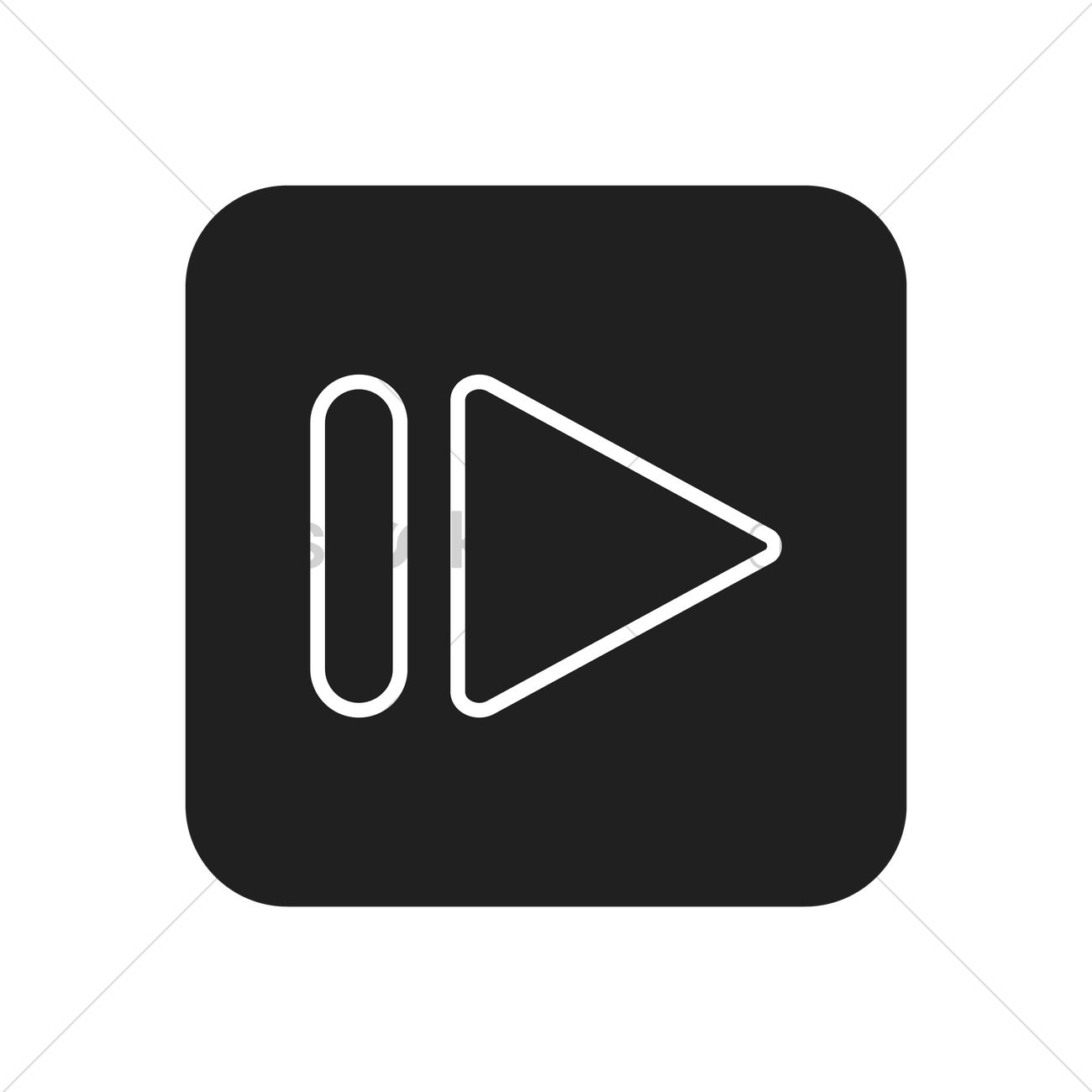 Play pause button Vector Image - 1550187 | StockUnlimited