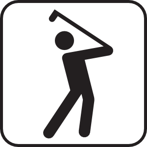 Golf icon clipart