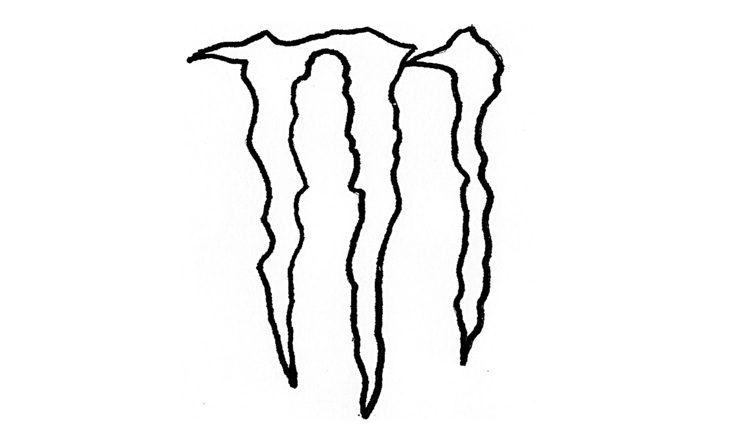 monster logo outline