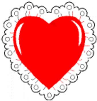 Lace Valentine Hearts Clipart