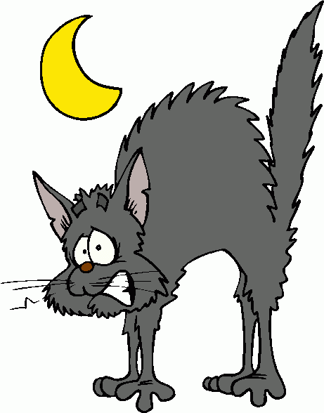 Scared cat clip art - ClipartFox