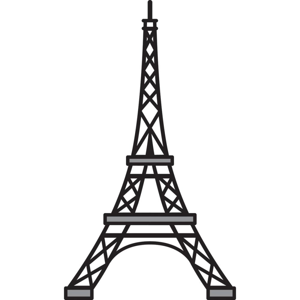Eiffel tower drawing simple for kids dromggo top clip art - Clipartix