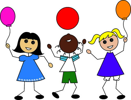 Vector Illustration Of Little Children Cartoon Holding Hands ...
