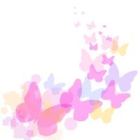 Free butterfly border clipart