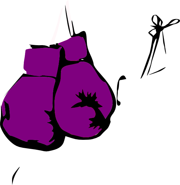 Dina, Purple, Boxing Gloves Clip Art - vector clip ...