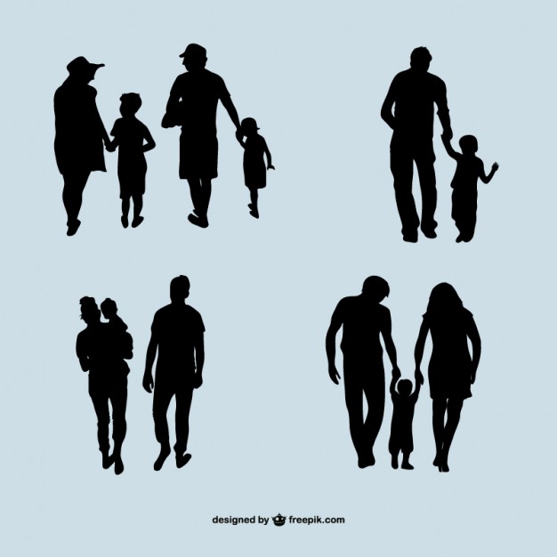 Silhouettes vectors, +5,800 free files in .AI, .EPS format