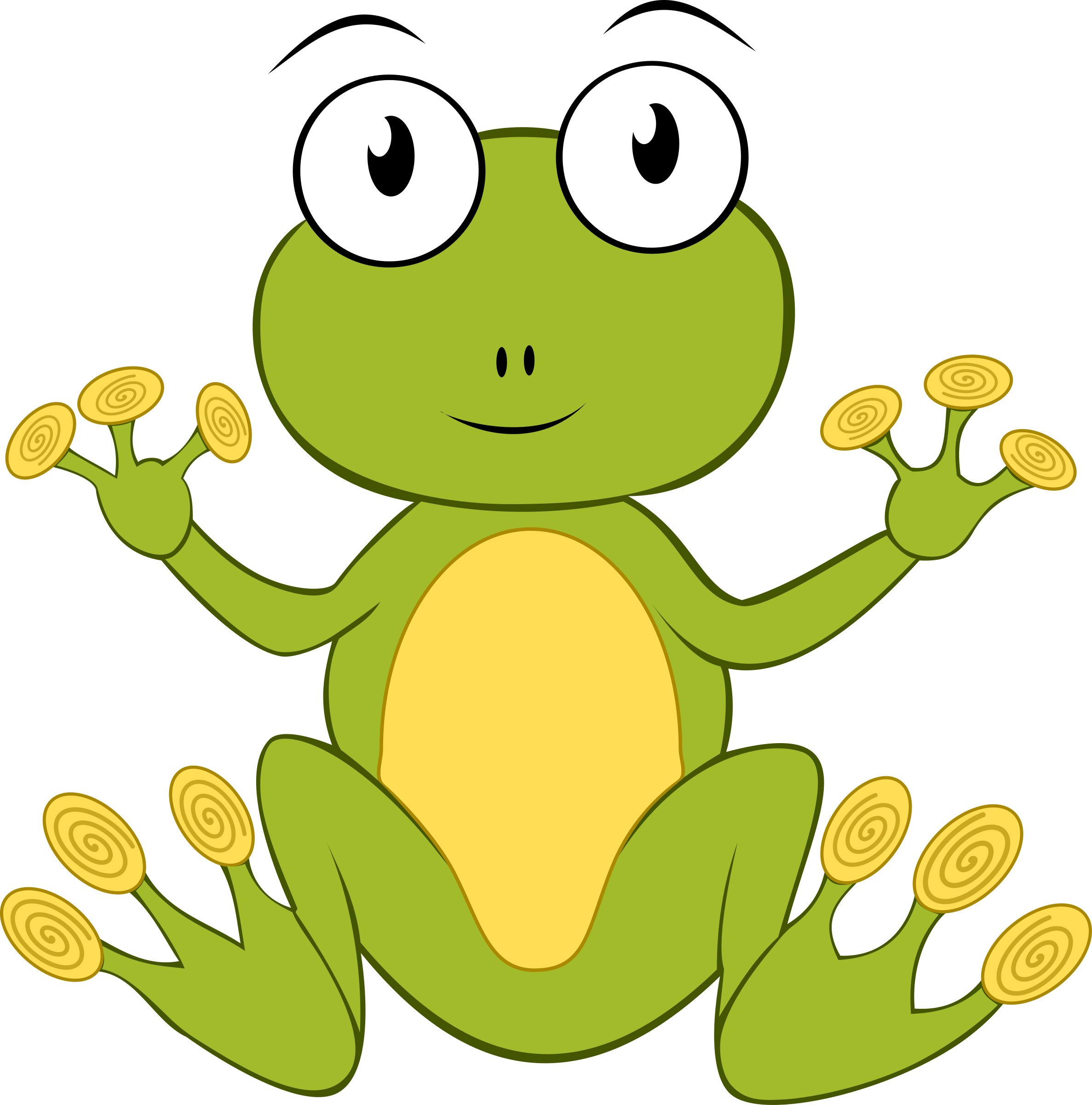 Cartoon Frog Vector Clipart - Free Public Domain Stock Photo