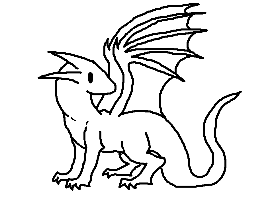 Dragon Lineart Clipart - Free to use Clip Art Resource