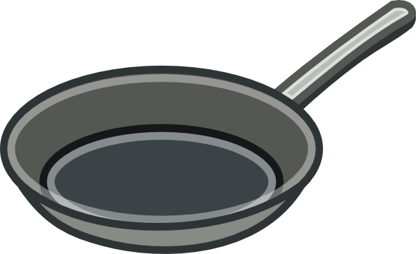 Frying pan vector clipart
