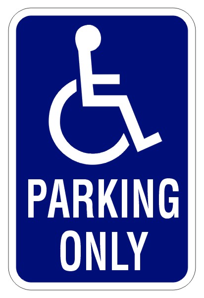 Handicapped sign clipart