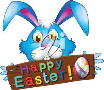 Happy easter signs clip art