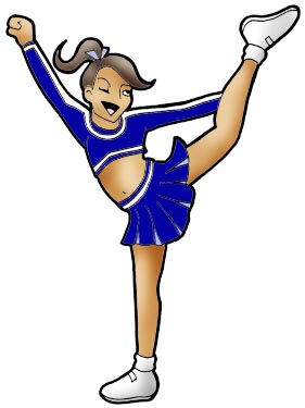 Cartoon Cheerleader Clipart - Tumundografico