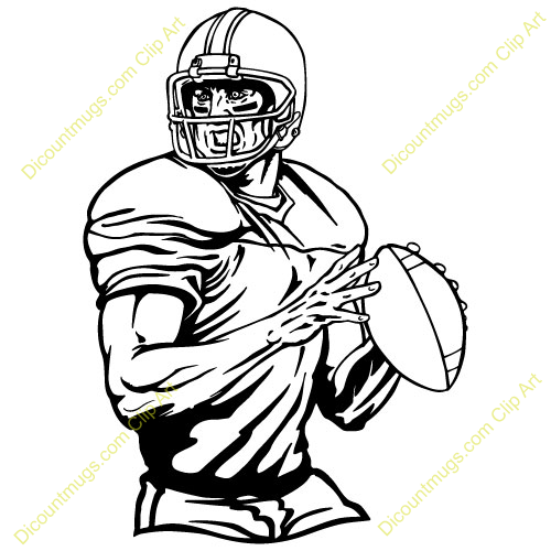 football quarterback clipart - photo #7