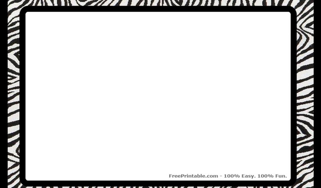 free clip art zebra border - photo #21