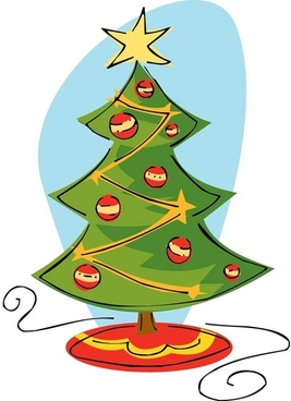 Free christmas tree clip art vector images free vector download ...