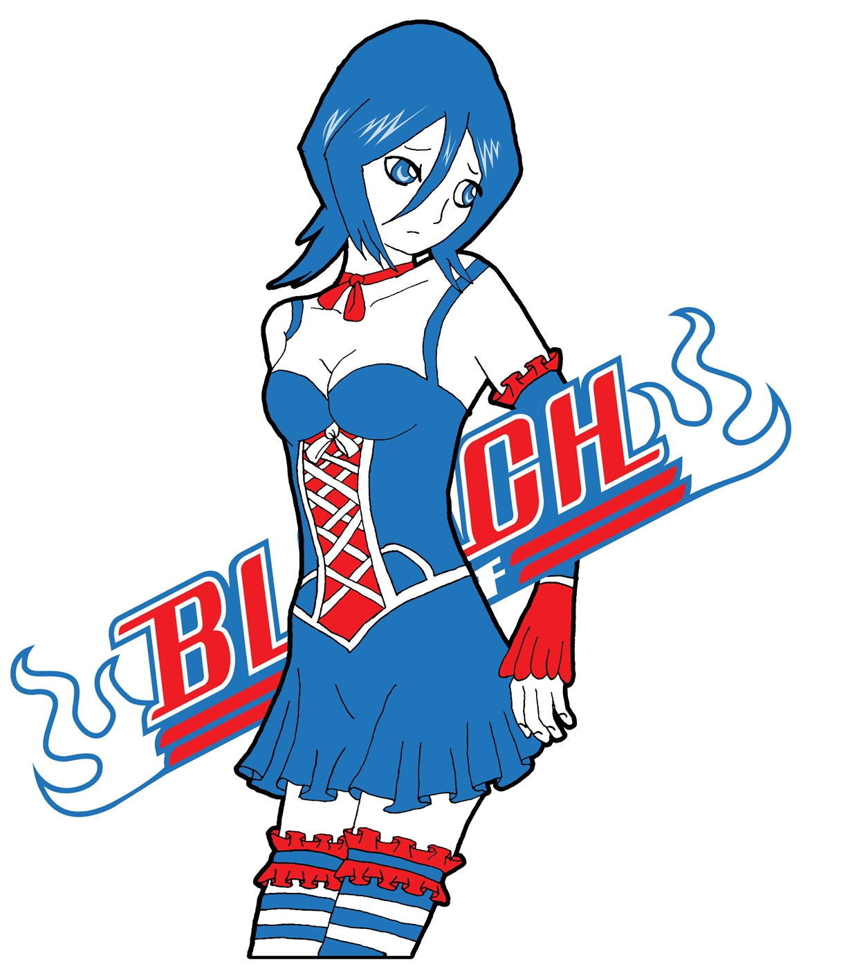 2011-08-Rukia Gothic Bleach Logo by melfice737 on DeviantArt